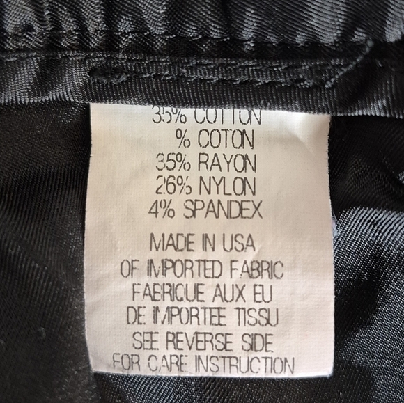 Theory Womens Black Stretch Cotton Straight Leg Trouser Pant w/ Pockets- Size 10 - Picture 14 of 16